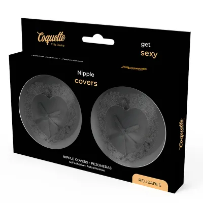 Nipplepatches Aus Schwarzer Spitze – Coquette Chic Desire
