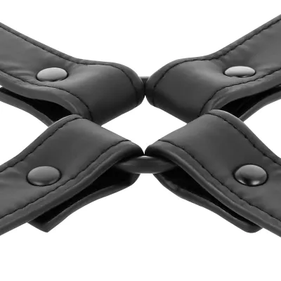 Vegan Leather Hogtie – Fetish Submissive