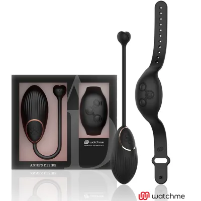 Black, elegant wearable set with remote control and wristband, presented in stylish packaging.
