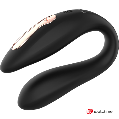 Watchme Dual Pleasure Vibrator Schwarz / Gold | Anne's Desire