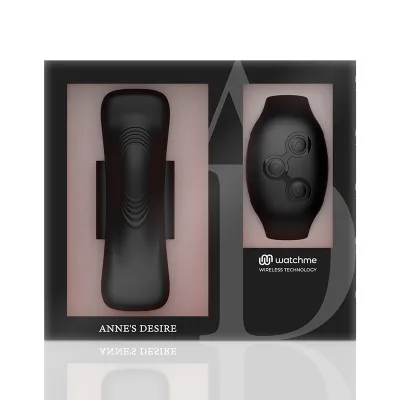 Panty Pleasure Black Watchme Kompatibel | Anne's Desire