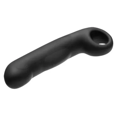 Ovid Silicone Dildo Black – Electrastim