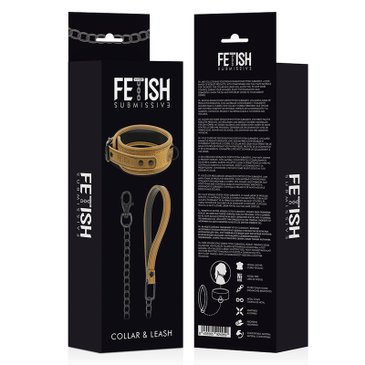 Neoprengefüttertes Halsband Mit Leine | Fetish Submissive