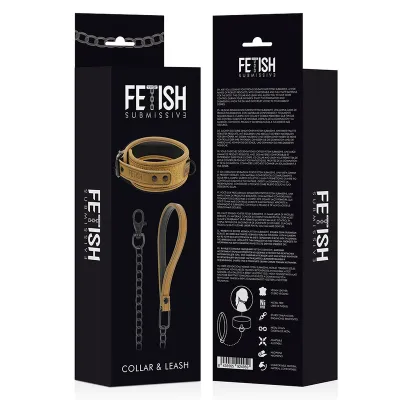 Neoprengefüttertes Halsband Mit Leine – Fetish Submissive