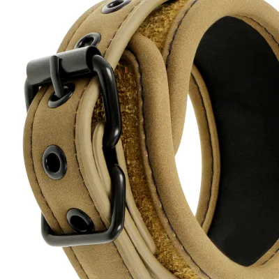 Vegan Leather Handcuffs with Neoprene Lining – Fetish Submissive