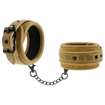 Vegan Leather Handcuffs with Neoprene Lining – Fetish Submissive