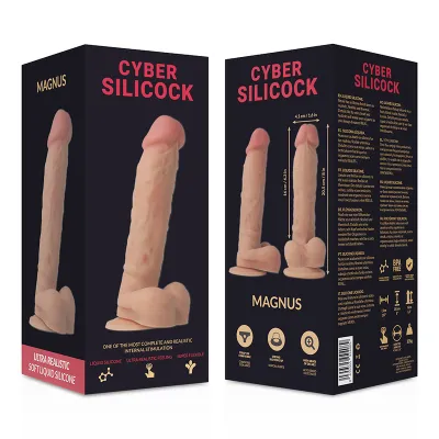 Magnus Realistischer Silikon Didlo 20.5cm – Cyber Silicock