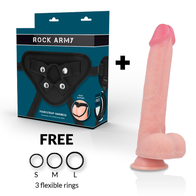 Kingcobra Gurt + Dildo 24cm | Rockarmy