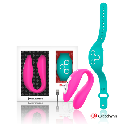 Watchme Dual Technologie Vibrator Fuchsia / Aquamarine | Wearwatch