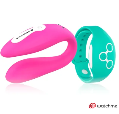 Watchme Dual Technologie Vibrator Fuchsia / Aquamarine | Wearwatch