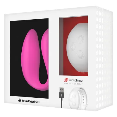 Watchme Dual Technology Vibrator Fuchsia / Snow | Wearwatch