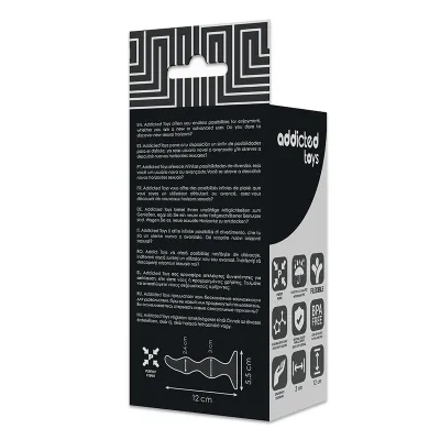 Sexueller Analplug 12cm Schwarz – Addicted Toys
