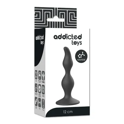 Sexueller Analplug 12cm Schwarz – Addicted Toys