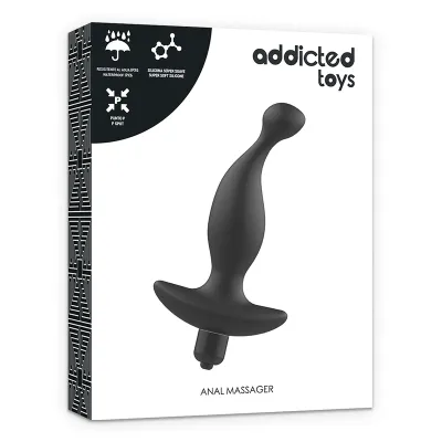 Anal Massager Mit Vibration Schwarz – Addicted Toys