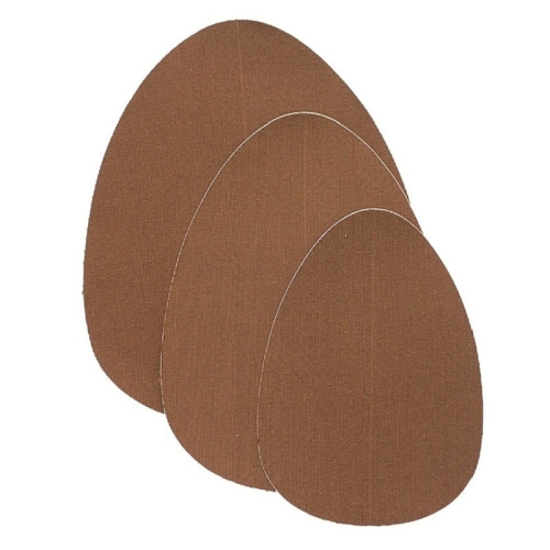 Brust Lift Pads + 3 Paare Satin Dunkelbraun Grösse Df | Bye Bra