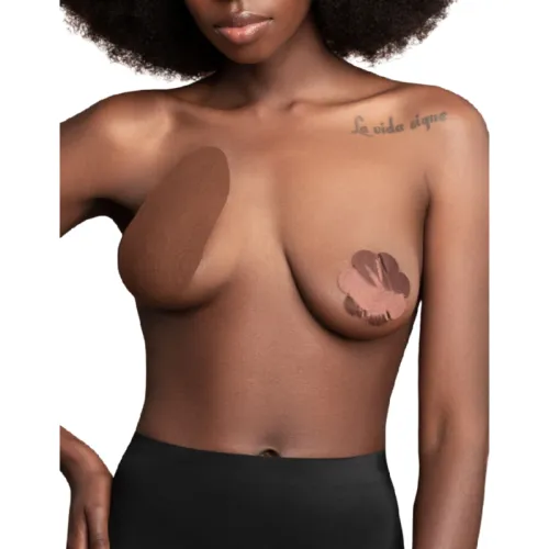 Brust Lift Pads Satin Dunkelbraun Fh – Bye Bra