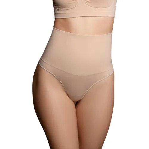 Nahtloses Mieder Im Tanga Stil Beige Xl – Bye Bra