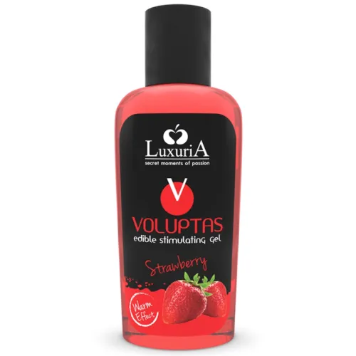 Voluptas Essbares Massagegel Erdbeere 100ml – Luxuria