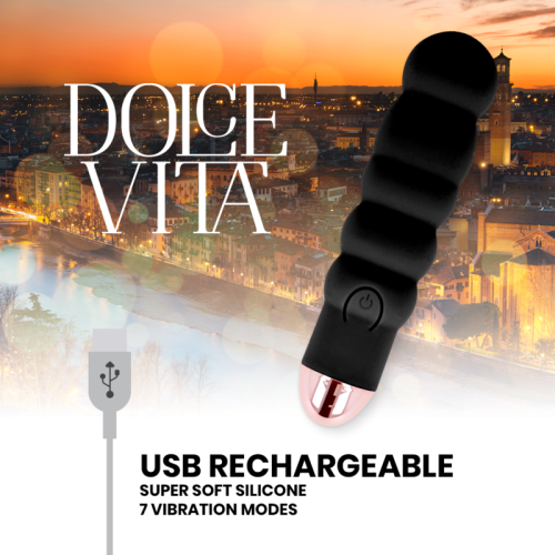 Vibrator 6 Schwarz 7 Modi | Dolce Vita