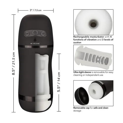 Optimal Power Stroker Vibrier- Und Saugfunktionen – Calex