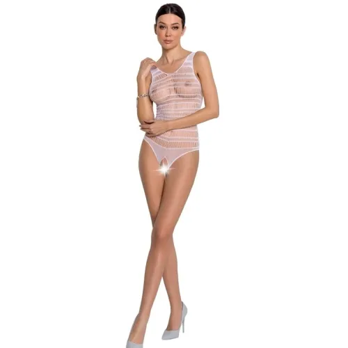 Bs086 Bodystocking - Weiss OneSize – Passion