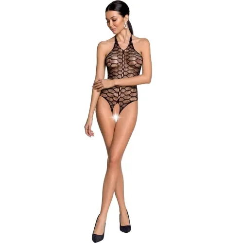 Bs087 Bodystocking - Schwarz OneSize – Passion