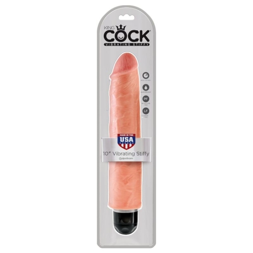 Vibrierender Stiffy 25,4cm Hautfarbe | King Cock
