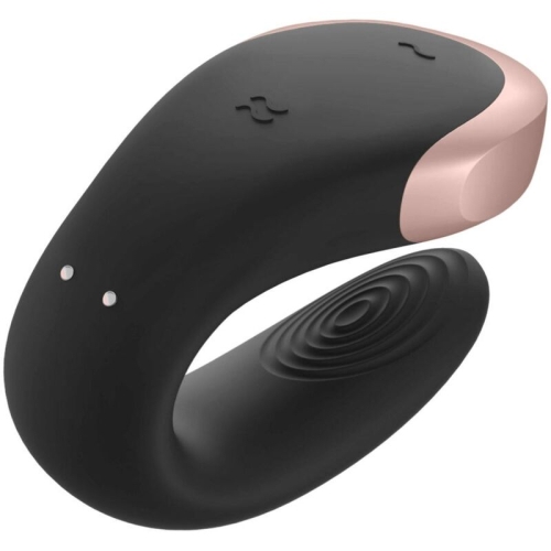 Double Love Luxury Partnervibrator Schwarz | Satisfyer