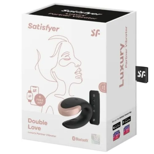 Double Love Luxury Partnervibrator Schwarz – Satisfyer