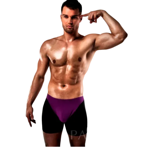 Boxer 009 Lila / Schwarz S/M – Passion