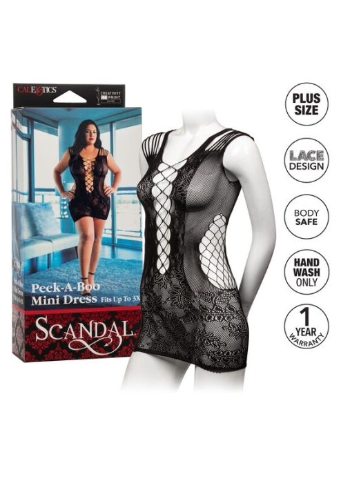 Peek-A-Boo Minikleid PlusSize | Calex