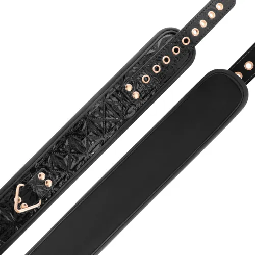 Premium Vegan Leather Collar – Begme Black Edition