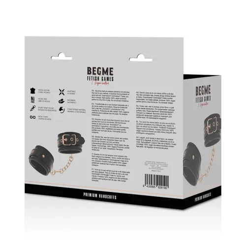 Premium Handschellen – Begme Black Edition
