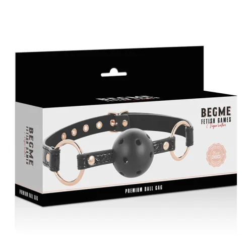 Ball gag vegan leather – Begme Black Edition