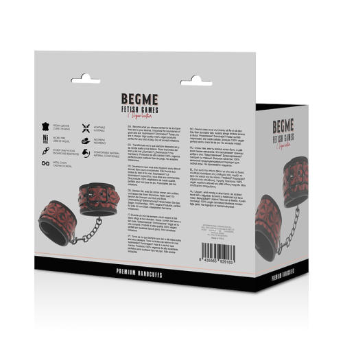 Premium Handschellen | Begme Red Edition