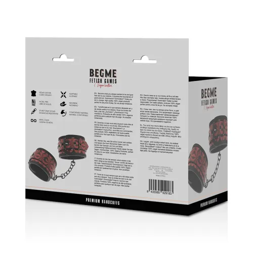 Premium Handschellen – Begme Red Edition
