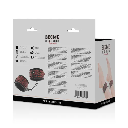 Ankle leather restraint – Beg Me Red Edition