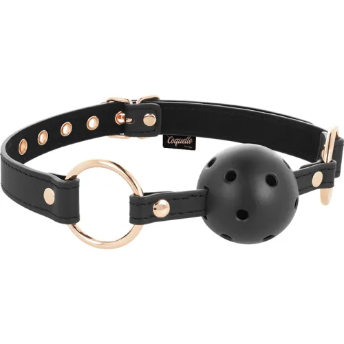 Fantasy Atmungsaktiver Veganer Lederknebel – Coquette Chic Desire