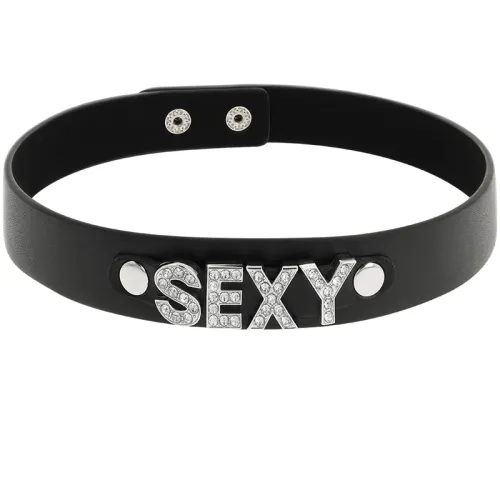 Sexy Veganes Lederhalsband – Coquette Chic Desire