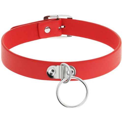 Rote Halskette Aus Veganem Leder | Coquette Chic Desire