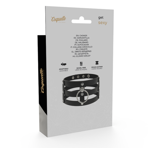 Veganes Lederhalsband Im Fetisch Stil | Coquette Chic Desire