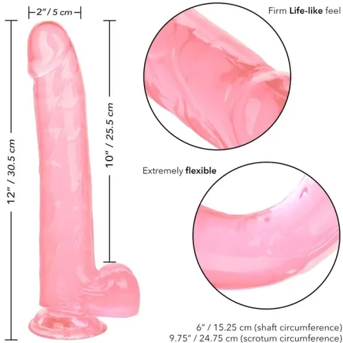 Queen Dildo Rosa 25.5cm – Calex