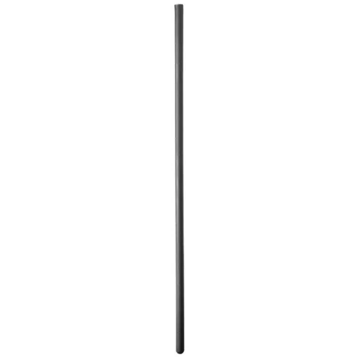 Black, straight rod on a white background.