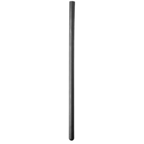 Black, straight rod on a white background.