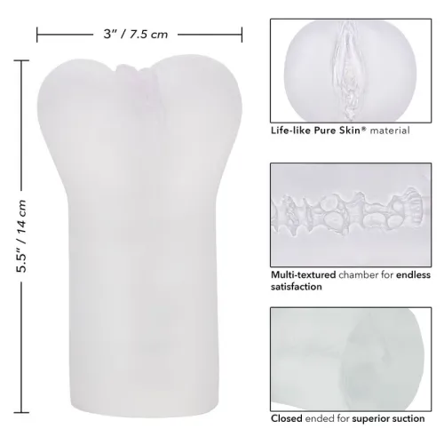 Boundless Vulva Stroker Transparent – Calex