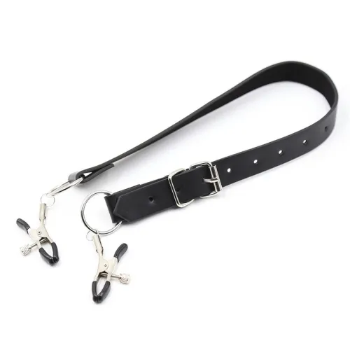 Clitoral clamps with leg straps – Ohmama