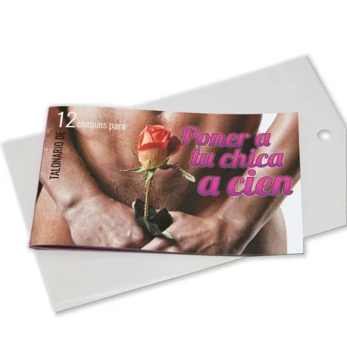 The book, titled "Poner a tu chica a cien", shows a man with a rose.