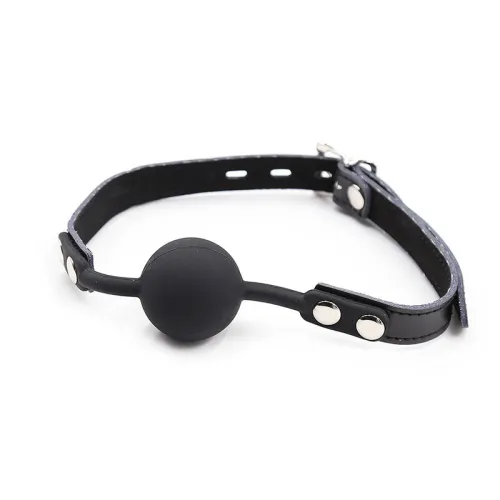 Silicone Ball Gag with Leather Belt – Ohmama
