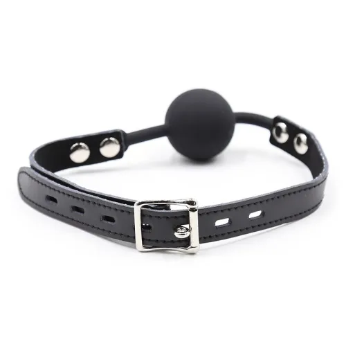 Silicone Ball Gag with Leather Belt – Ohmama