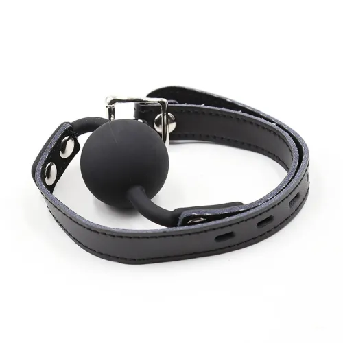 Silicone Ball Gag with Leather Belt – Ohmama